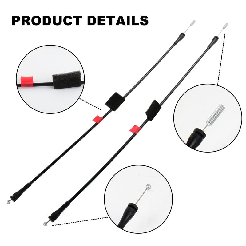 AUTOJARE Rear Left Right Side Door Lower Latch Cables for 1997-2003 F150 2004 F150 Heritage 1997-1999 F250 Replaces# 6L3Z18264A00C 6L3Z18264A01C - Image 4
